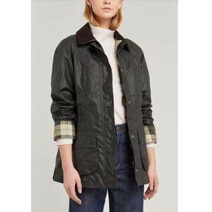 Barbour Beadnell Waxed Jacket, UK size 10 (US size 6)